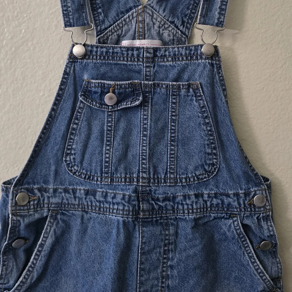No Boundaries Denim Overalls Juniors Size S/CH (3-5)